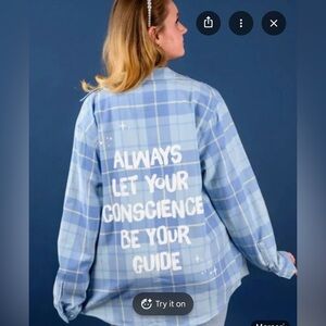 Disney Pinocchio - The Blue Fairy Plaid Button-Up Shirt